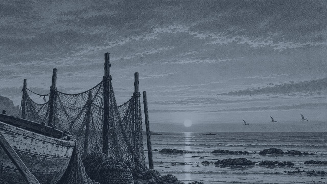 El amor y la muerte — Tierra y mar, ilustración de la colección Clásicos
