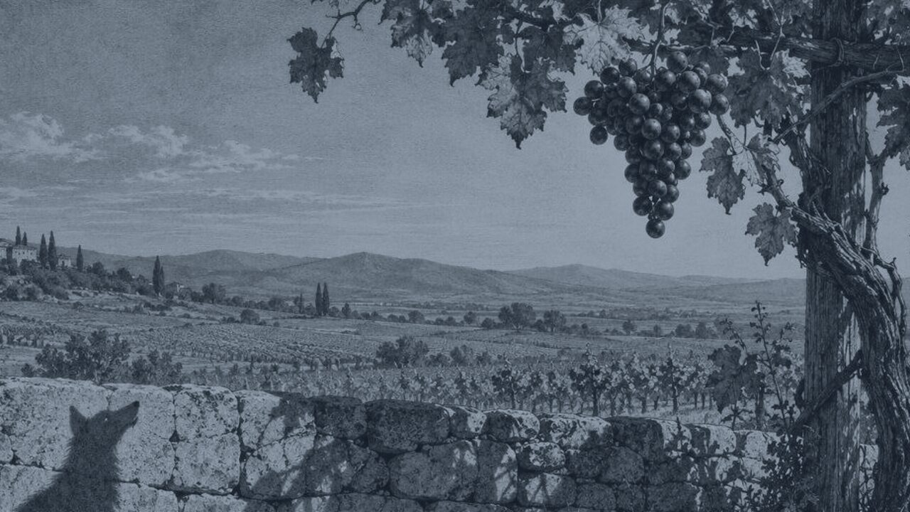 El asno y la perrita faldera — La zorra y las uvas, ilustración de la colección Clásicos