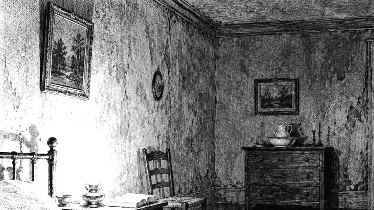 El barril de amontillado — La luz encendida, ilustración de la colección Clásicos