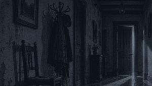 El ciervo escondido — La puerta entreabierta, ilustración de la colección Clásicos
