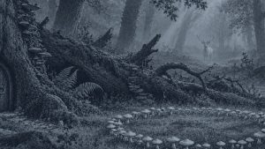 El cofre volador — El bosque de los cuentos, ilustración de la colección Clásicos