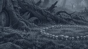 El elfo del rosal — El bosque de los cuentos, ilustración de la colección Clásicos