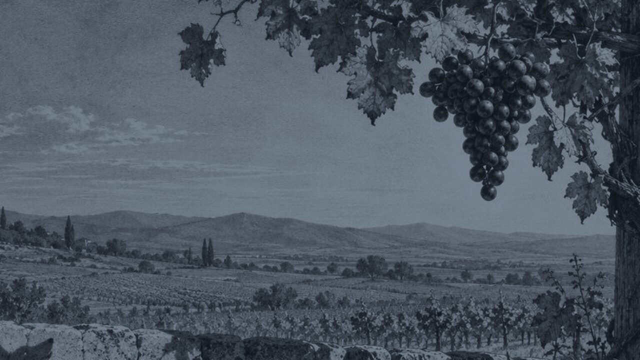 El entrecano y las dos prostitutas — La zorra y las uvas, ilustración de la colección Clásicos