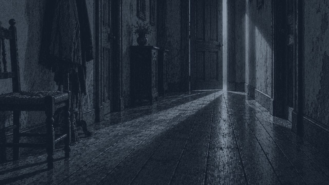 El extraño caso de Benjamin Button — La puerta entreabierta, ilustración de la colección Clásicos