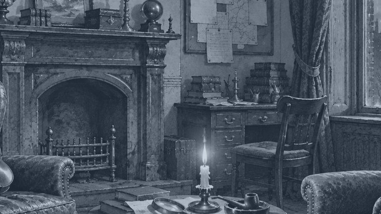 El misterio del Valle de Boscombe — La lupa y el violín, ilustración de la colección Clásicos