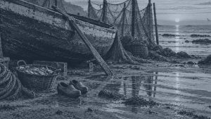 El ogro — Tierra y mar, ilustración de la colección Clásicos