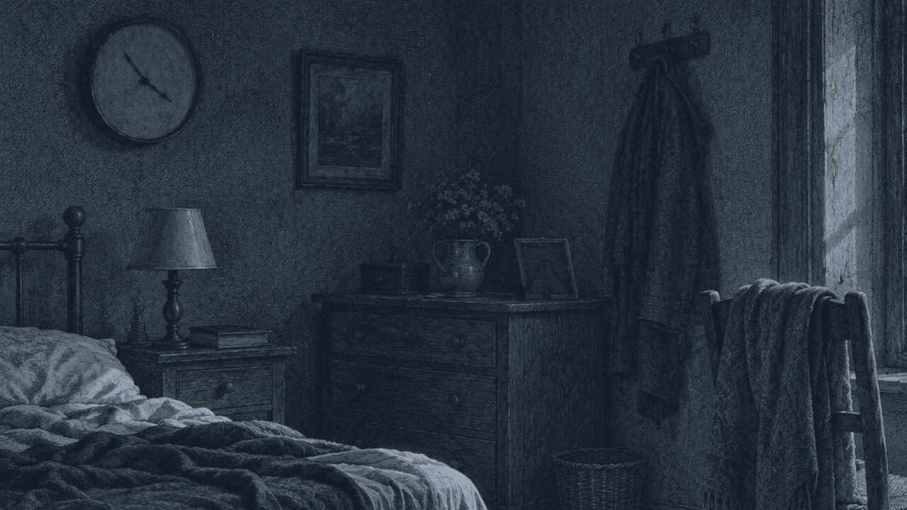 El péndulo — Habitaciones solas, ilustración de la colección Clásicos