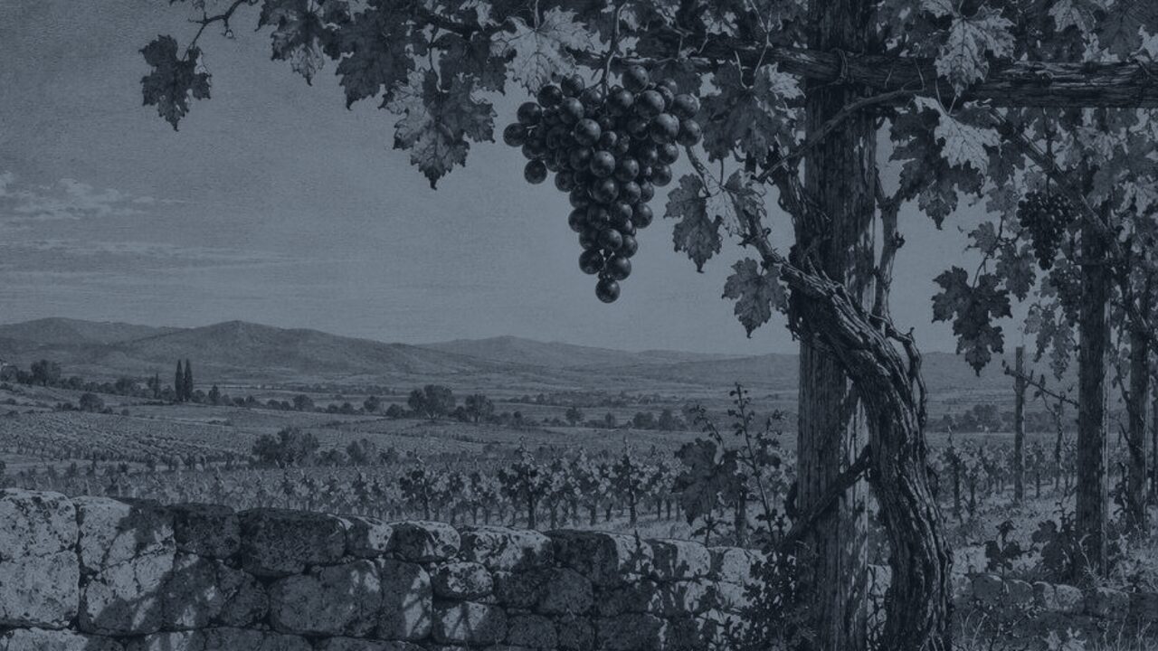 El perro con campanilla — La zorra y las uvas, ilustración de la colección Clásicos