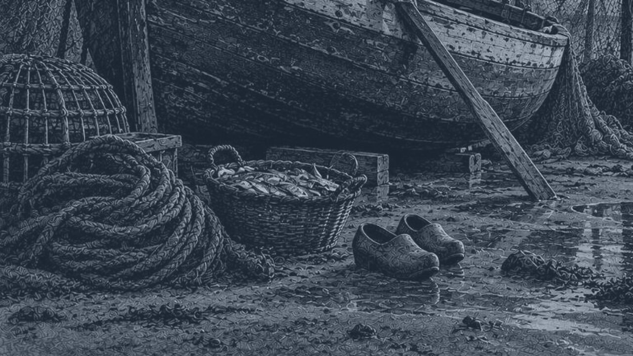 El premio gordo — Tierra y mar, ilustración de la colección Clásicos