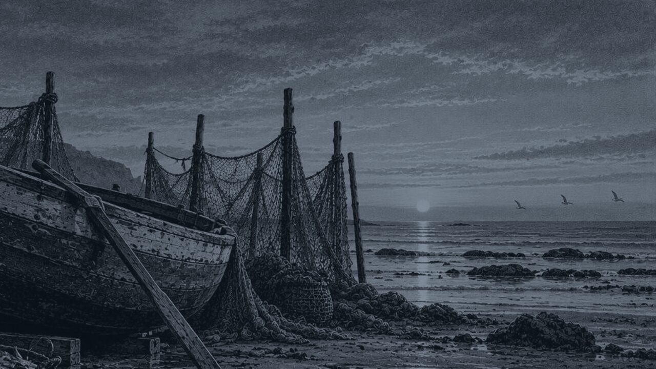 El sapo — Tierra y mar, ilustración de la colección Clásicos