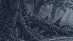 El viejo farol — El bosque de los cuentos, ilustración de la colección Clásicos