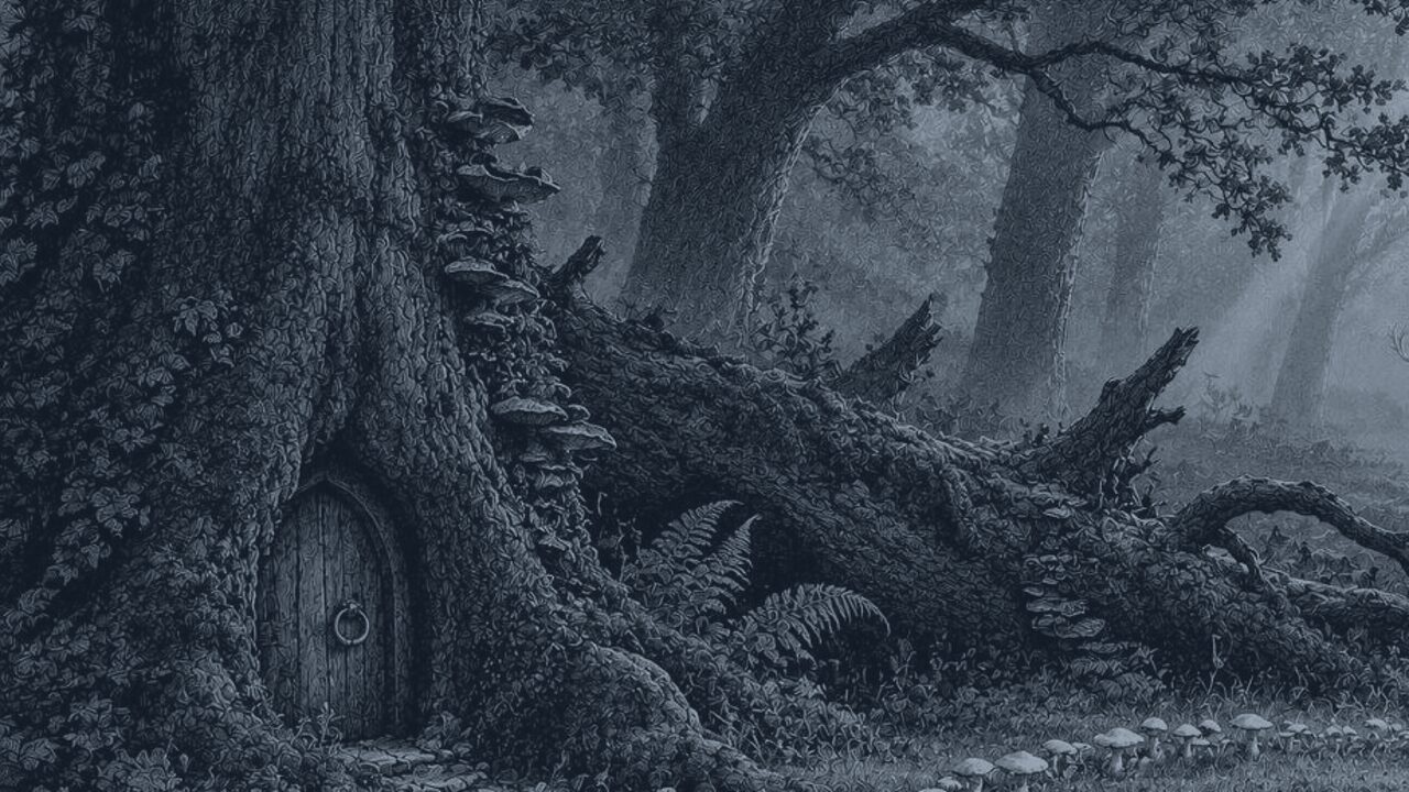 El viejo farol — El bosque de los cuentos, ilustración de la colección Clásicos