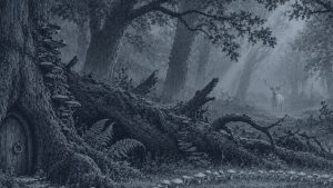 El yesquero — El bosque de los cuentos, ilustración de la colección Clásicos