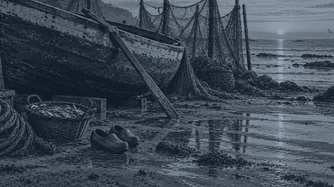 En el mar — Tierra y mar, ilustración de la colección Clásicos