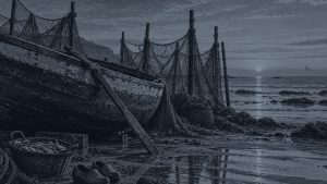 En la boca del horno — Tierra y mar, ilustración de la colección Clásicos