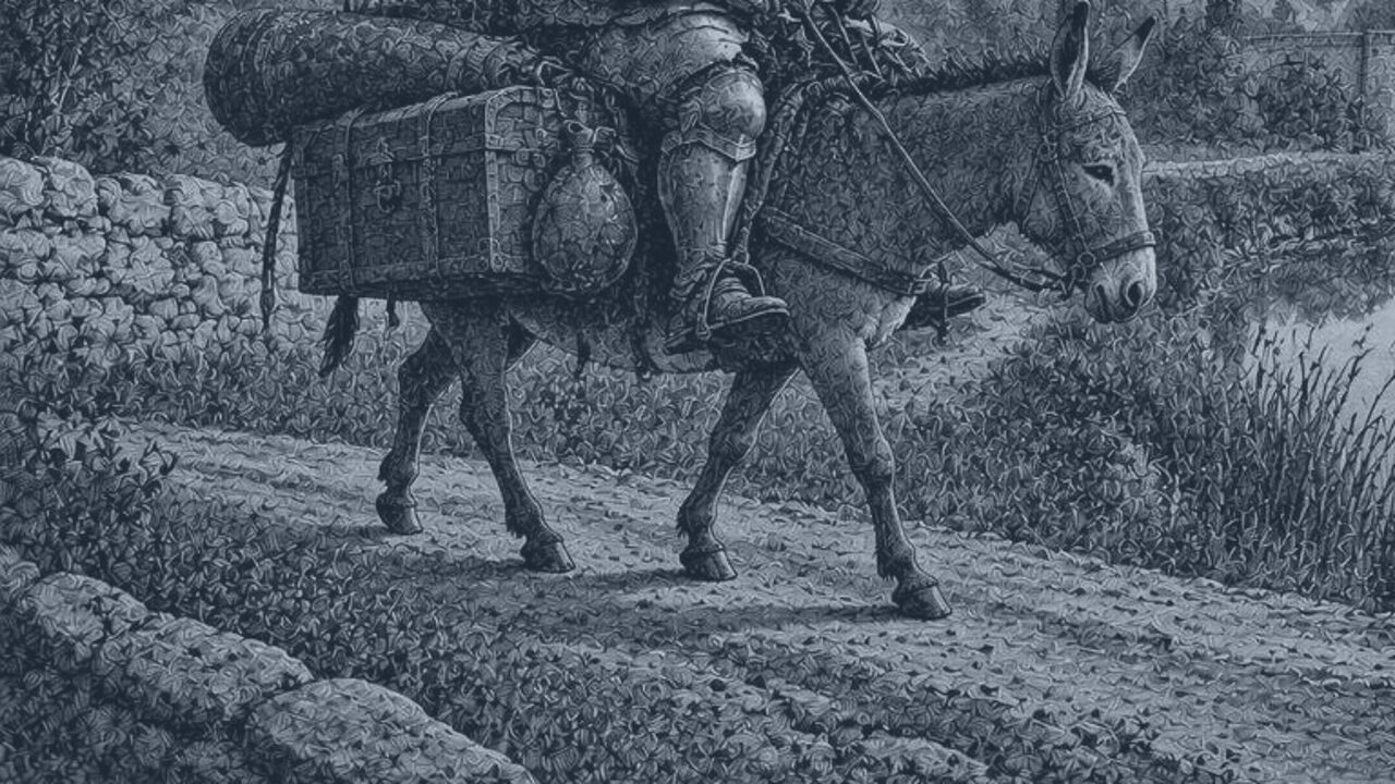 Juan el bobo — El mundo al revés, ilustración de la colección Clásicos