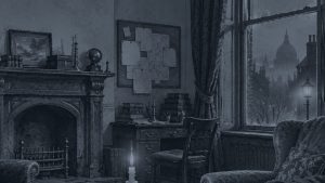 La aventura de la caja de cartón — La lupa y el violín, ilustración de la colección Clásicos
