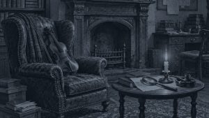 La aventura de la casa vacía — La lupa y el violín, ilustración de la colección Clásicos