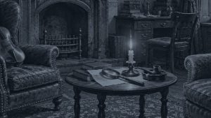 La aventura de la ciclista solitaria — La lupa y el violín, ilustración de la colección Clásicos