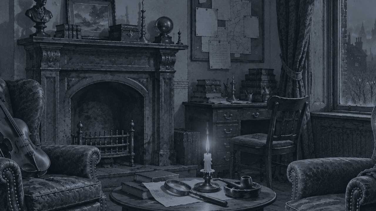 La aventura de la melena de león — La lupa y el violín, ilustración de la colección Clásicos