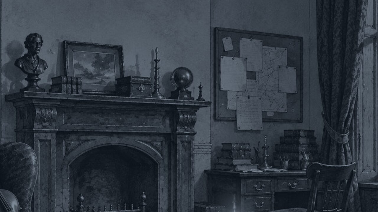 La aventura del constructor de Norwood — La lupa y el violín, ilustración de la colección Clásicos