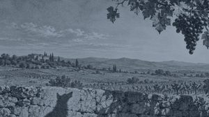 La cierva en la gruta del león — La zorra y las uvas, ilustración de la colección Clásicos