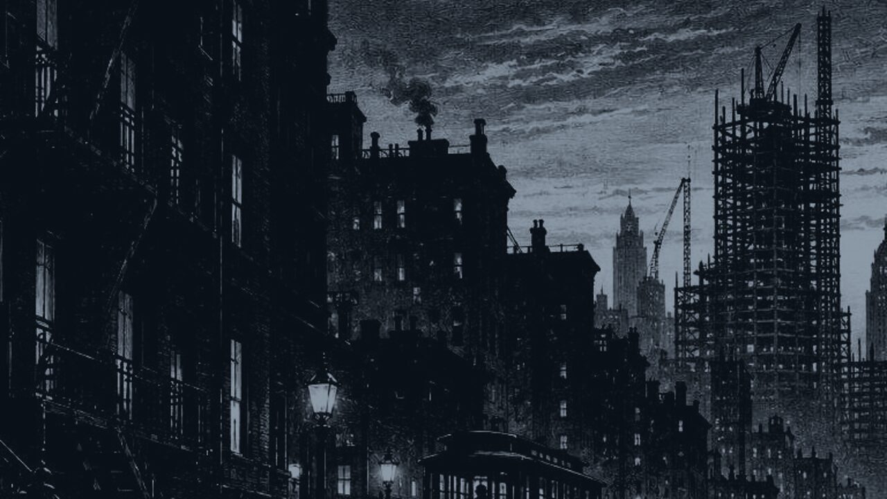 La lámpara maravillosa — La ciudad grande, ilustración de la colección Clásicos