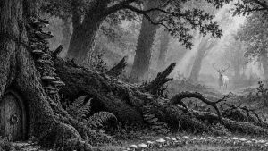 La marquesa — El bosque de los cuentos, ilustración de la colección Clásicos
