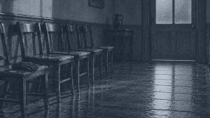 La muerte de Iván Ilich — Sala de espera, ilustración de la colección Clásicos