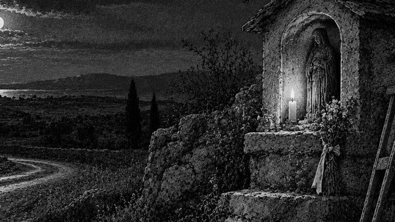 La muerte de Odjigh — Vidas ejemplares, ilustración de la colección Clásicos