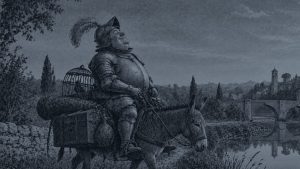 La vela de sebo — El mundo al revés, ilustración de la colección Clásicos