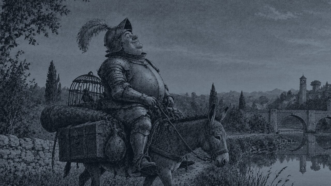 La vela de sebo — El mundo al revés, ilustración de la colección Clásicos