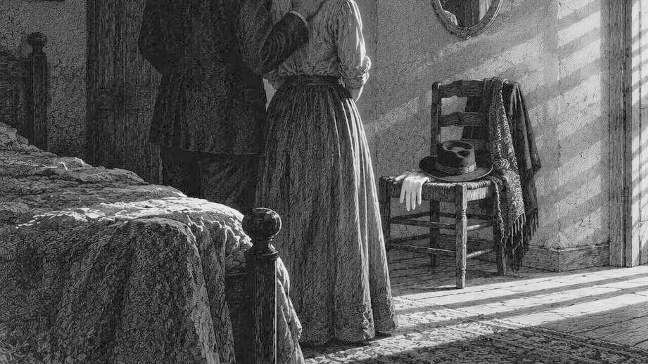 Las dos doncellas — Cuerpo a cuerpo, ilustración de la colección Clásicos