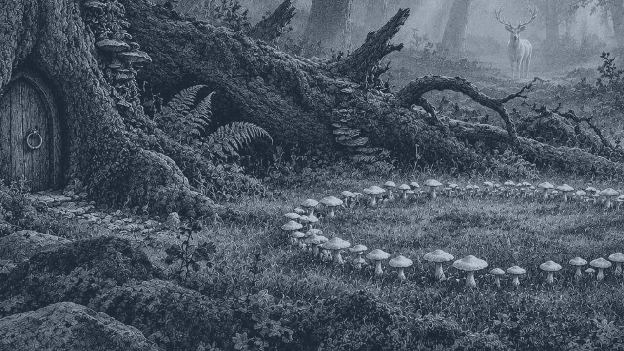 Las habichuelas mágicas — El bosque de los cuentos, ilustración de la colección Clásicos