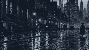 Las hermanas del Círculo de Oro — La ciudad grande, ilustración de la colección Clásicos