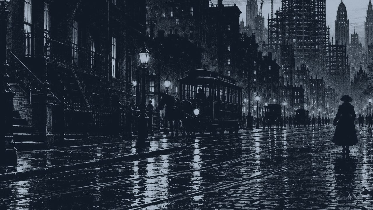 Las hermanas del Círculo de Oro — La ciudad grande, ilustración de la colección Clásicos