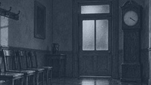 Los engranajes — Sala de espera, ilustración de la colección Clásicos