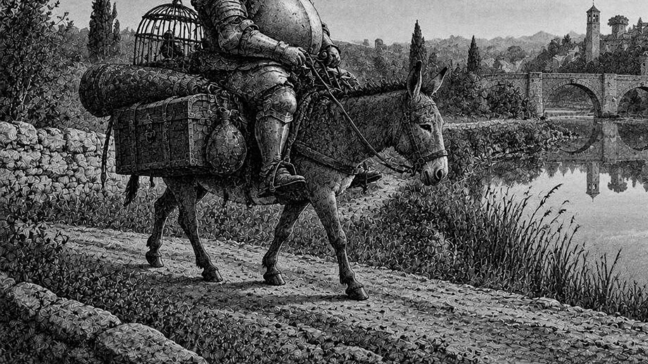 Los fabuladores — El mundo al revés, ilustración de la colección Clásicos