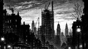 Los jugadores de ajedrez — La ciudad grande, ilustración de la colección Clásicos
