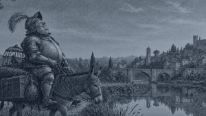 Los vecinos — El mundo al revés, ilustración de la colección Clásicos