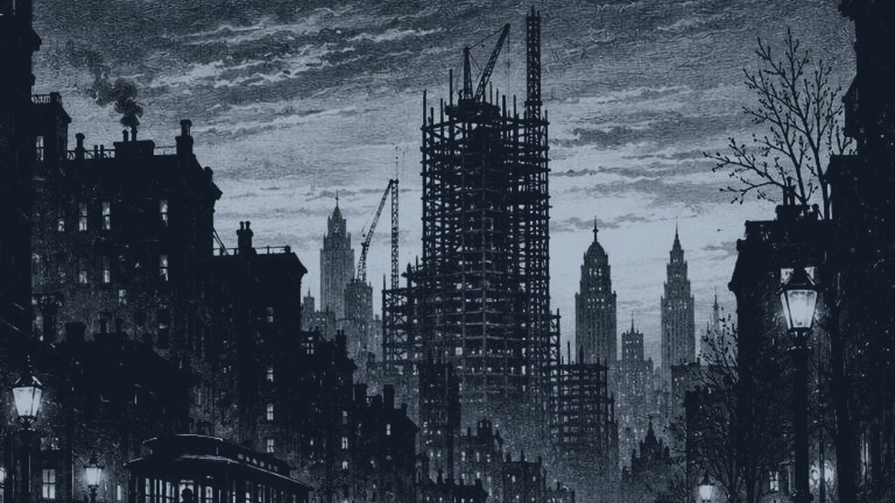 Panqueques — La ciudad grande, ilustración de la colección Clásicos