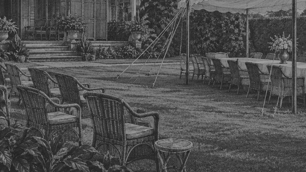 Sopla el viento — Fiesta en el jardín, ilustración de la colección Clásicos