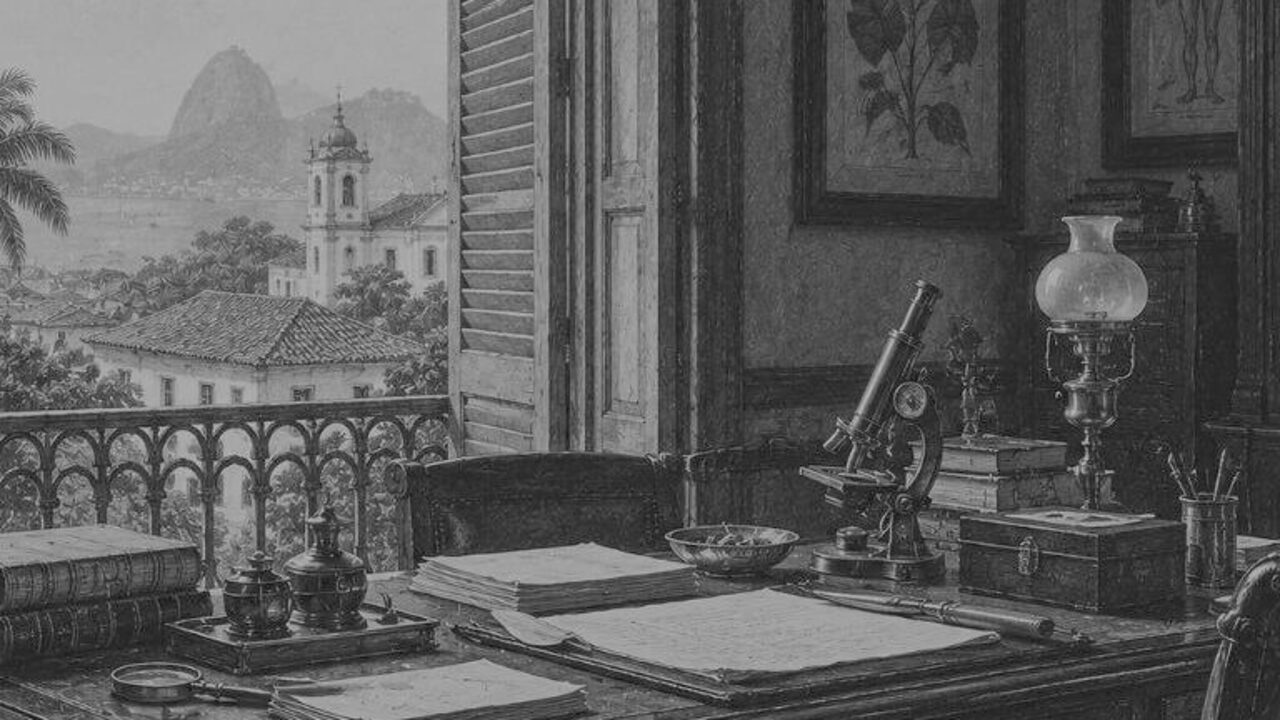 Trío en la menor — El alienista, ilustración de la colección Clásicos