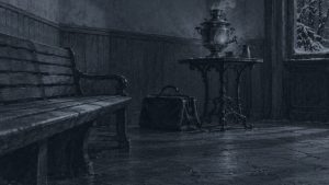Un drama — La vida pequeña, ilustración de la colección Clásicos
