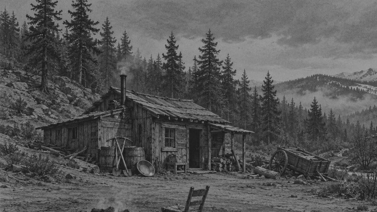 Una alumna de Chestnut Ridge — La suerte de Roaring Camp, ilustración de la colección Clásicos