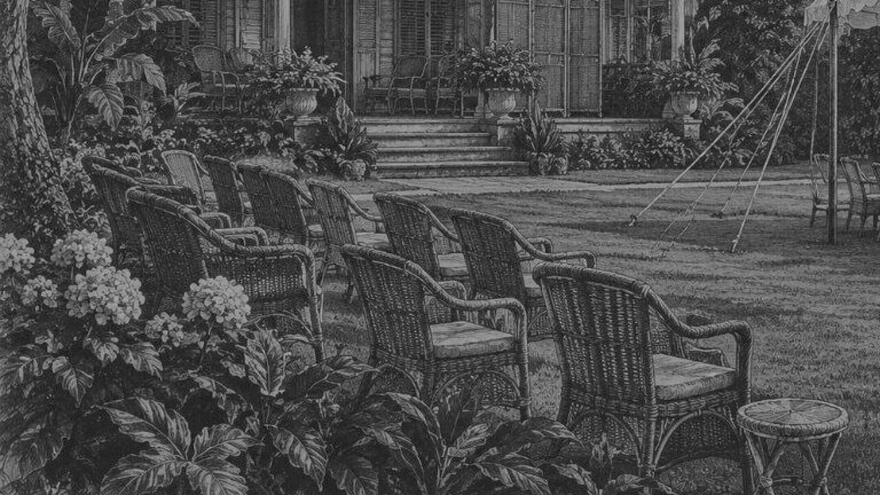 Una aventura verídica — Fiesta en el jardín, ilustración de la colección Clásicos