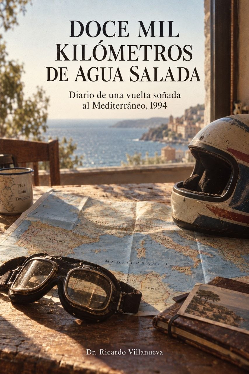 Doce mil kilómetros de agua salada — portada del libro